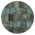 Persischer Vintage Patchwork Teppich handgeknüpft