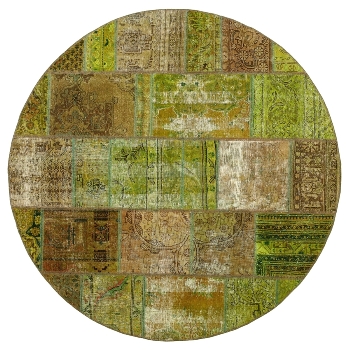 Persischer Vintage Patchwork Teppich handgeknüpft