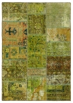 Persischer Vintage Patchwork Teppich handgeknüpft