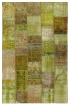 Persischer Vintage Patchwork Teppich handgeknüpft
