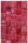 Persischer Vintage Patchwork Teppich handgeknüpft