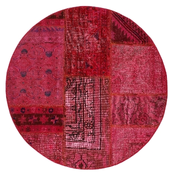 Persischer Vintage Patchwork Teppich handgeknüpft