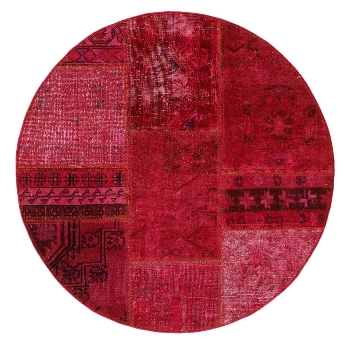 Persischer Vintage Patchwork Teppich handgeknüpft
