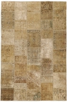 Persischer Vintage Patchwork Teppich handgeknüpft