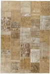 Persischer Vintage Patchwork Teppich handgeknüpft