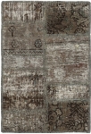 Persischer Vintage Patchwork Teppich handgeknüpft