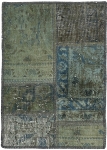 Persischer Vintage Patchwork Teppich handgeknüpft