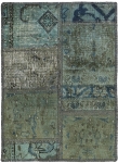 Persischer Vintage Patchwork Teppich handgeknüpft