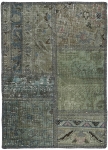 Persischer Vintage Patchwork Teppich handgeknüpft