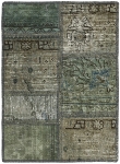 Persischer Vintage Patchwork Teppich handgeknüpft