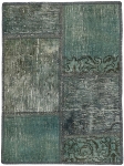 Persischer Vintage Patchwork Teppich handgeknüpft