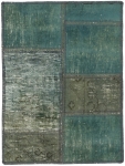 Persischer Vintage Patchwork Teppich handgeknüpft