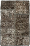 Persischer Vintage Patchwork Teppich handgeknüpft