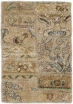 Persischer Vintage Patchwork Teppich handgeknüpft