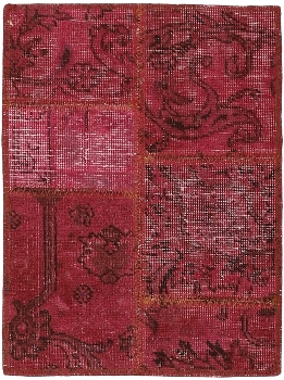 Persischer Vintage Patchwork Teppich handgeknüpft