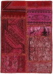 Persischer Vintage Patchwork Teppich handgeknüpft