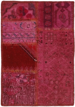 Persischer Vintage Patchwork Teppich handgeknüpft