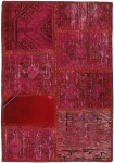 Persischer Vintage Patchwork Teppich handgeknüpft