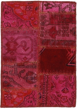 Persischer Vintage Patchwork Teppich handgeknüpft
