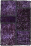 Persischer Vintage Patchwork Teppich handgeknüpft