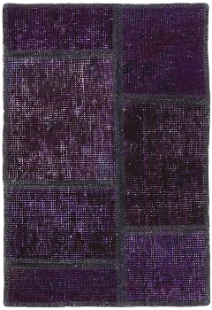 Persischer Vintage Patchwork Teppich handgeknüpft