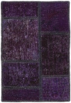 Persischer Vintage Patchwork Teppich handgeknüpft
