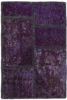 Persischer Vintage Patchwork Teppich handgeknüpft