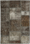 Persischer Vintage Patchwork Teppich handgeknüpft