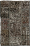 Persischer Vintage Patchwork Teppich handgeknüpft