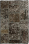 Persischer Vintage Patchwork Teppich handgeknüpft