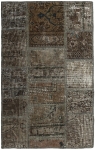 Persischer Vintage Patchwork Teppich handgeknüpft
