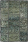 Persischer Vintage Patchwork Teppich handgeknüpft
