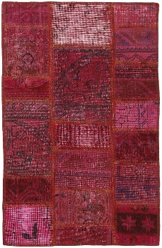 Persischer Vintage Patchwork Teppich handgeknüpft