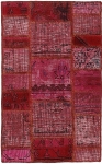 Persischer Vintage Patchwork Teppich handgeknüpft
