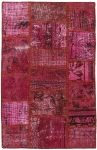 Persischer Vintage Patchwork Teppich handgeknüpft