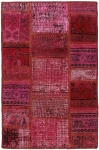 Persischer Vintage Patchwork Teppich handgeknüpft