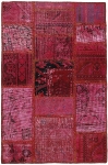 Persischer Vintage Patchwork Teppich handgeknüpft