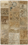 Persischer Vintage Patchwork Teppich handgeknüpft