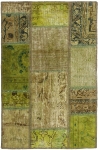 Persischer Vintage Patchwork Teppich handgeknüpft