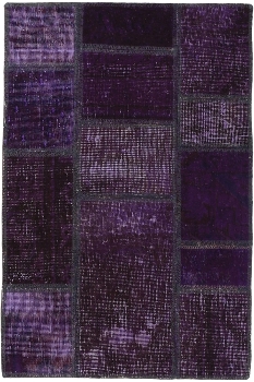 Persischer Vintage Patchwork Teppich handgeknüpft