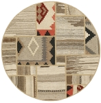 Handgeknüpfter persischer Teppich &Kelim Patchwork