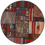 Handgeknüpfter persischer Teppich &Kelim Patchwork