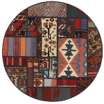 Handgeknüpfter persischer Teppich &Kelim Patchwork