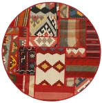 Handgeknüpfter persischer Teppich &Kelim Patchwork