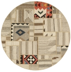Handgeknüpfter persischer Teppich &Kelim Patchwork