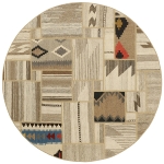 Handgeknüpfter persischer Teppich &Kelim Patchwork