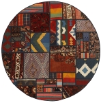 Handgeknüpfter persischer Teppich &Kelim Patchwork