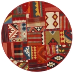Handgeknüpfter persischer Teppich &Kelim Patchwork