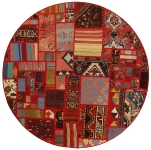 Handgeknüpfter persischer Teppich &Kelim Patchwork