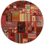 Handgeknüpfter persischer Teppich &Kelim Patchwork